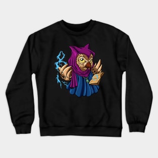 Wizard and magician - magic owl Crewneck Sweatshirt
